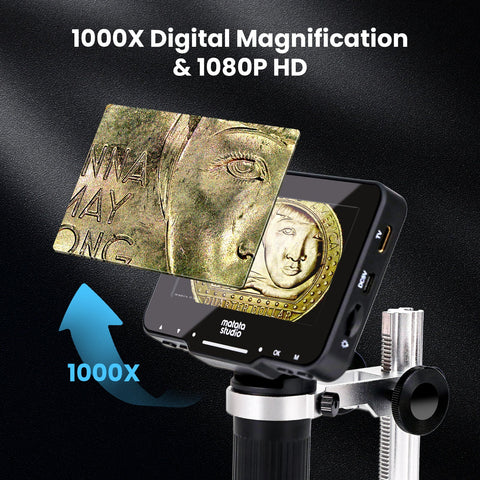MatataStudio M2B 1000X Coin Magnifier Digital Microscope